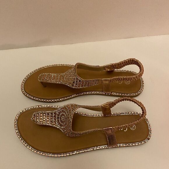 Lucita Shoes open toe Rhinestone Sandals - Picture 2 of 7